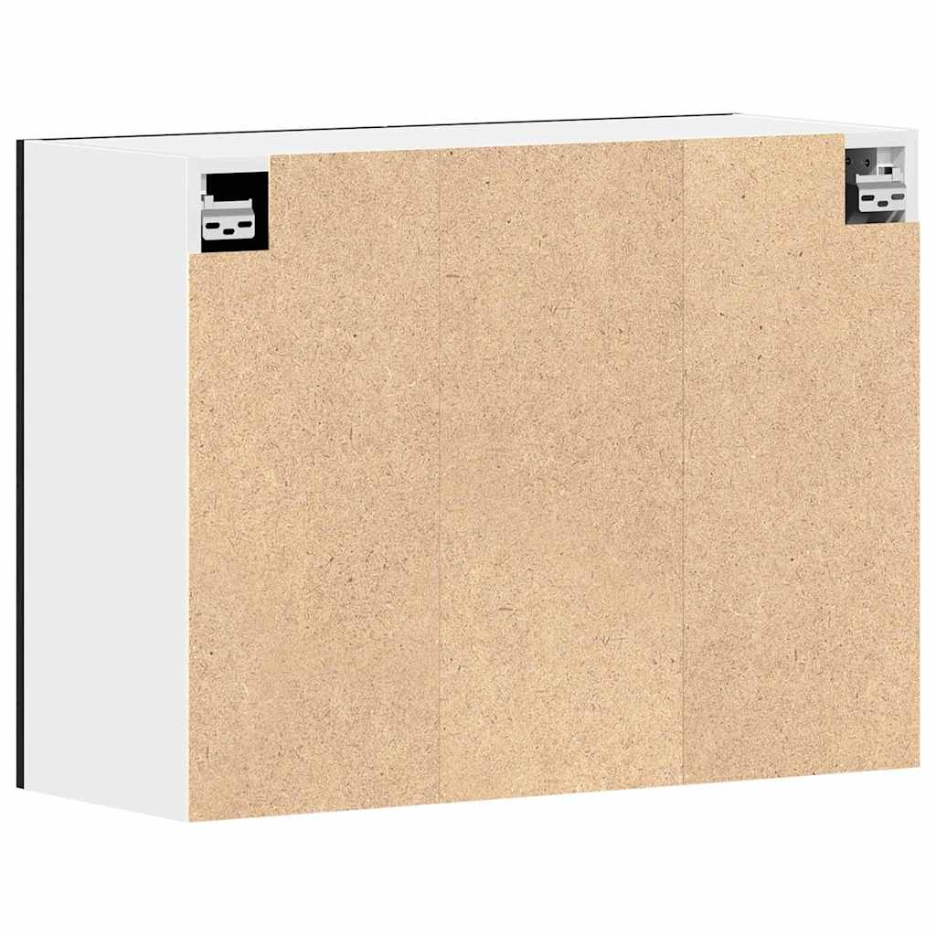 Hangkast Lyon Zwart Eiken 80 x 31 x 60 cm Bewerkt hout is nu te koop bij PeponiXL, paradijselijk wonen!
