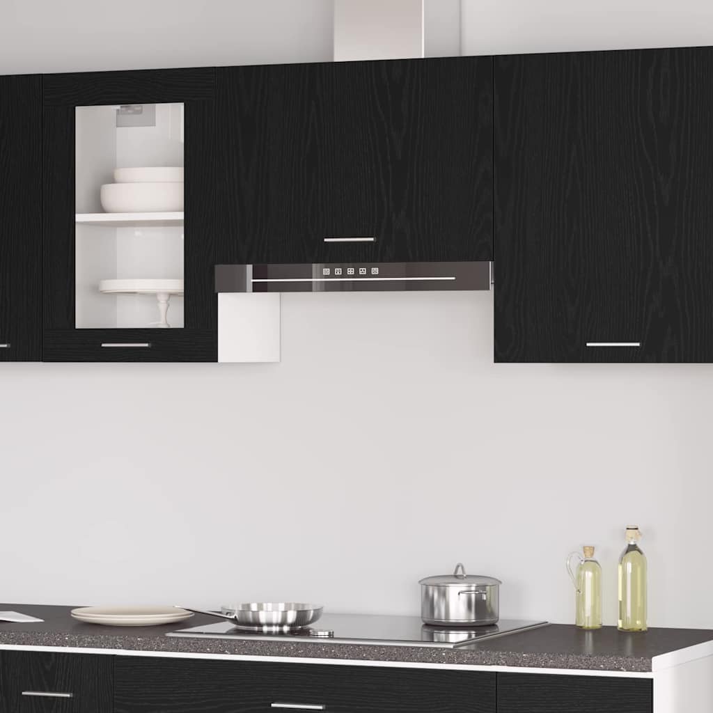 Hangkast Lyon Zwart Eiken 60 x 31 x 40 cm Bewerkt hout is nu te koop bij PeponiXL, paradijselijk wonen!