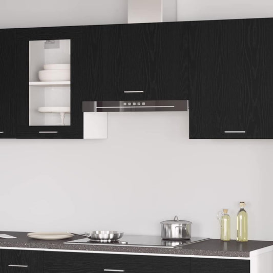 Hangkast Lyon Zwart Eiken 60 x 31 x 40 cm Bewerkt hout is nu te koop bij PeponiXL, paradijselijk wonen!