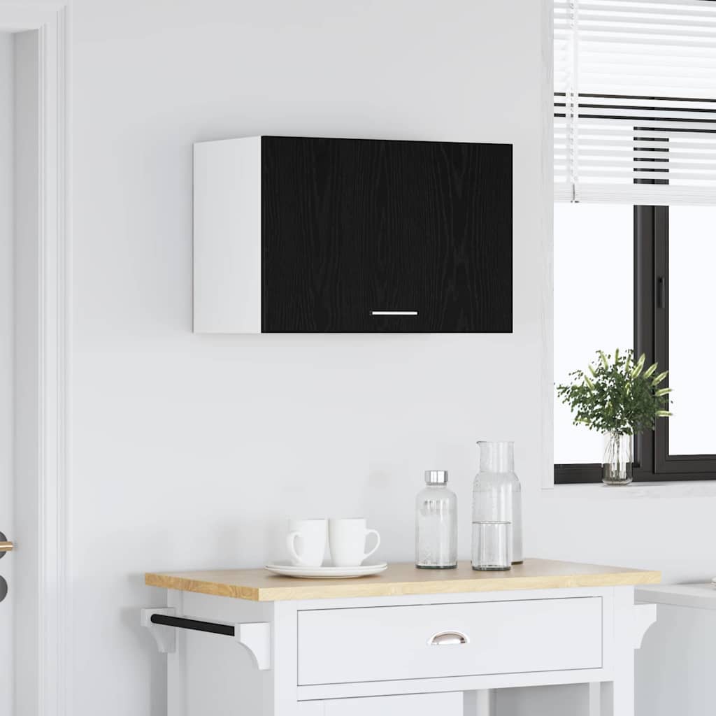 Hangkast Lyon Zwart Eiken 60 x 31 x 40 cm Bewerkt hout is nu te koop bij PeponiXL, paradijselijk wonen!