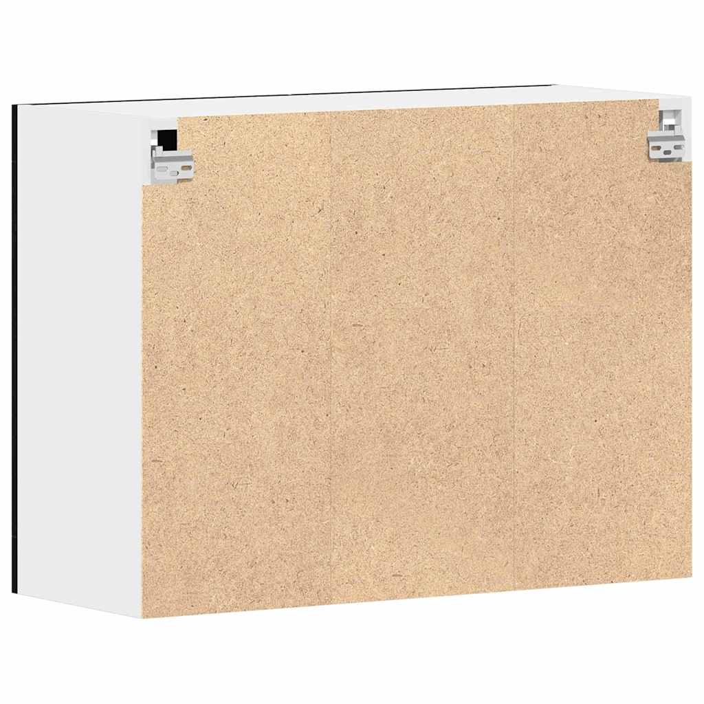 Hangkast Lyon Zwart Eiken 80 x 31 x 60 cm Bewerkt hout is nu te koop bij PeponiXL, paradijselijk wonen!