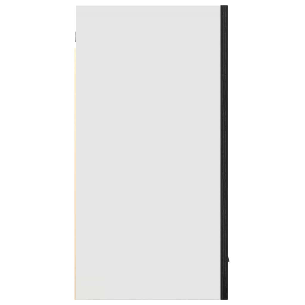 Hangkast Lyon Zwart Eiken 80 x 31 x 60 cm Bewerkt hout is nu te koop bij PeponiXL, paradijselijk wonen!