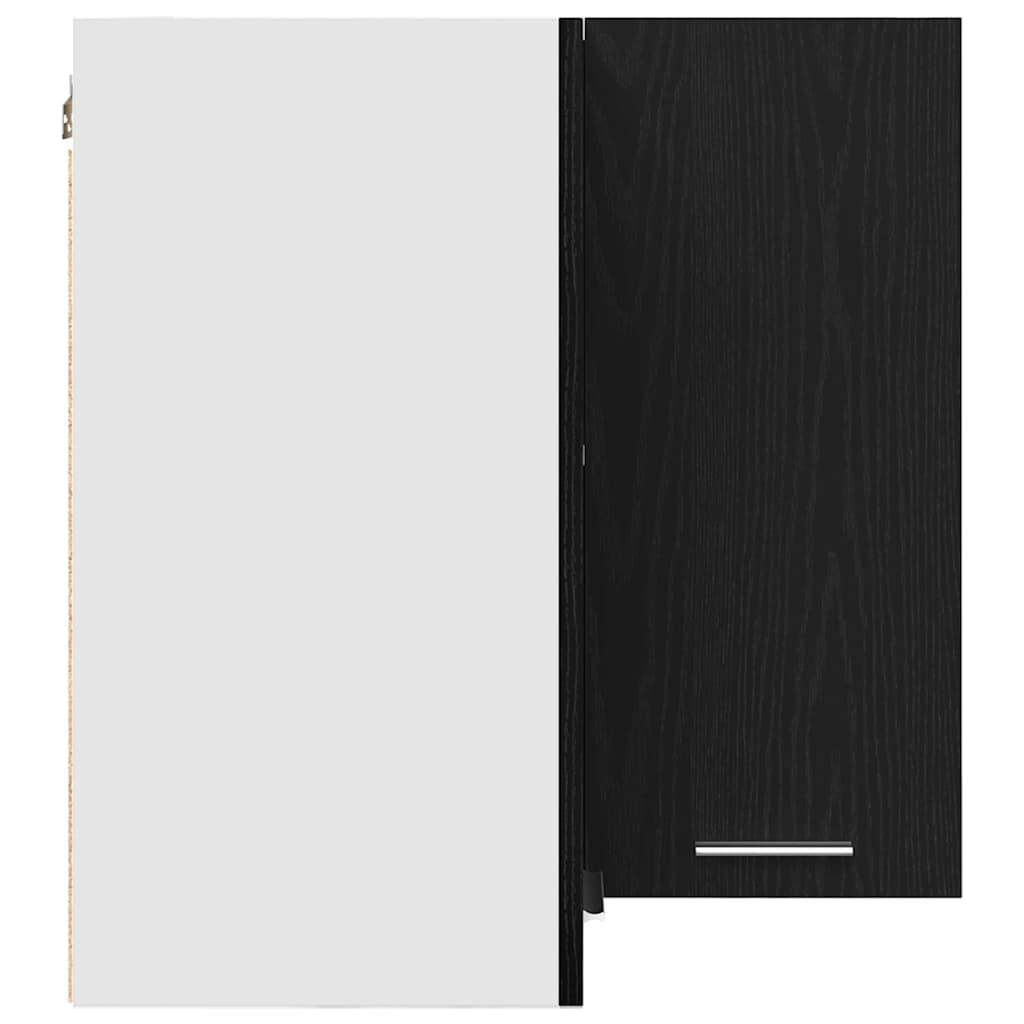 Hangkast Lyon Zwart Eiken 57 x 57 x 60 cm Bewerkt hout is nu te koop bij PeponiXL, paradijselijk wonen!