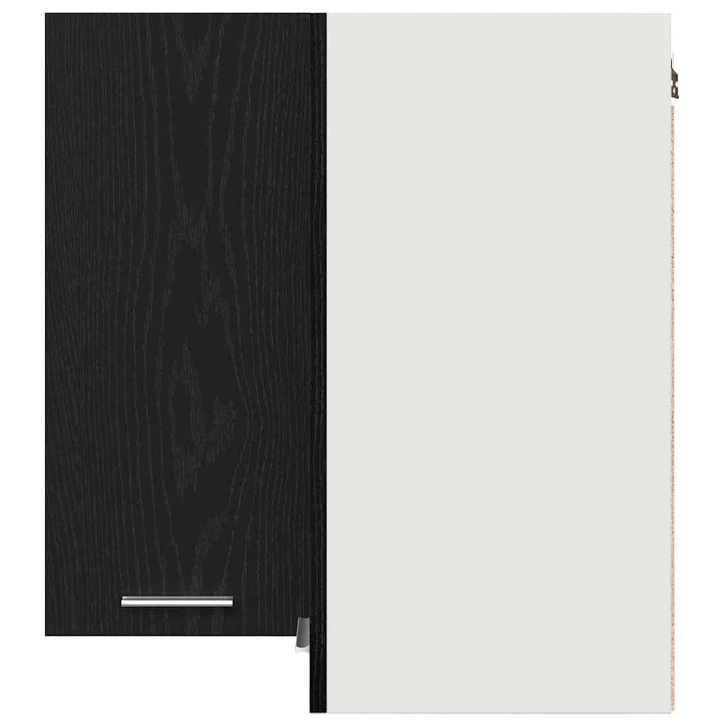 Hangkast Lyon Zwart Eiken 57 x 57 x 60 cm Bewerkt hout is nu te koop bij PeponiXL, paradijselijk wonen!