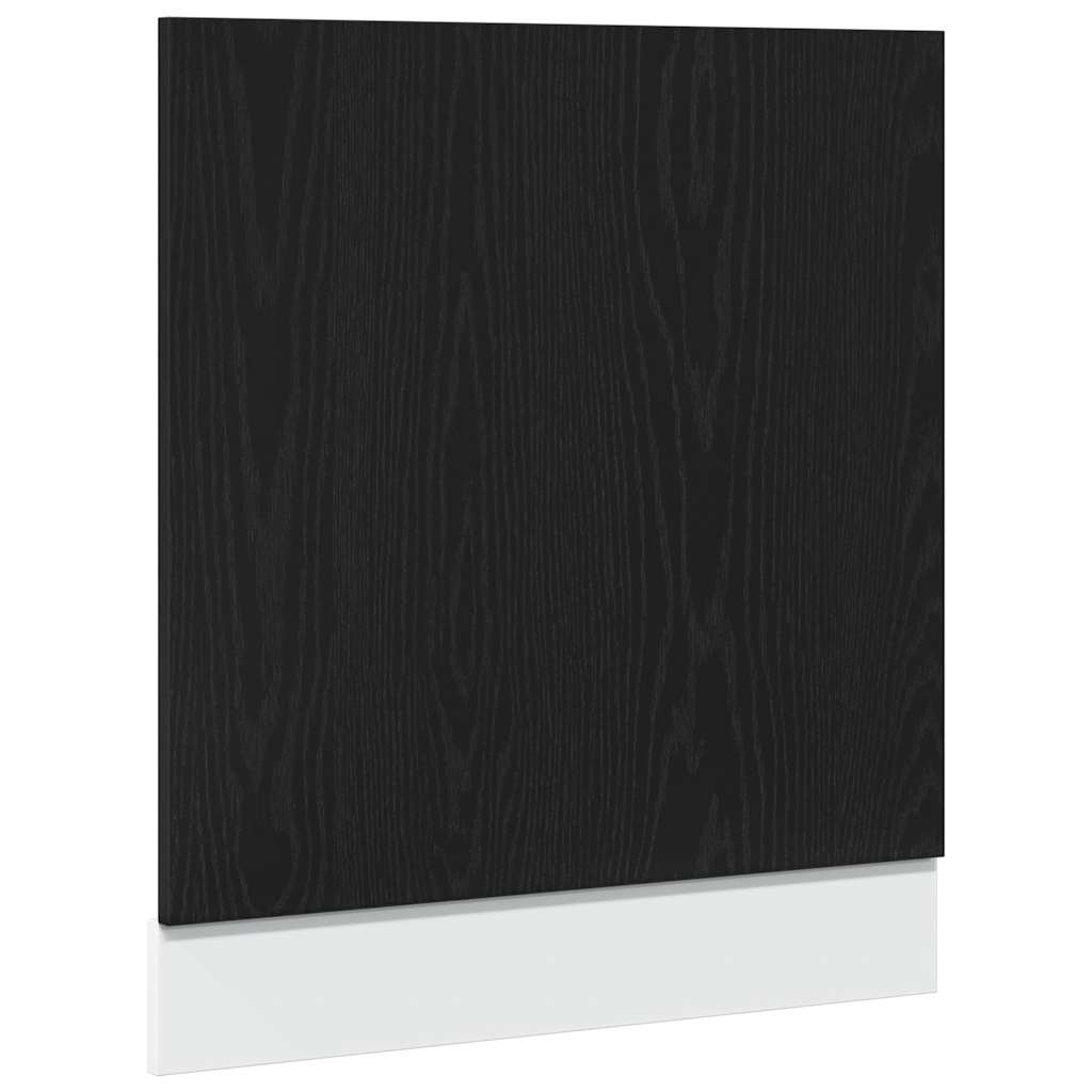 Vaatwasserpaneel Lyon 60x1,5x67 cm bewerkt hout zwart eiken is nu te koop bij PeponiXL, paradijselijk wonen!