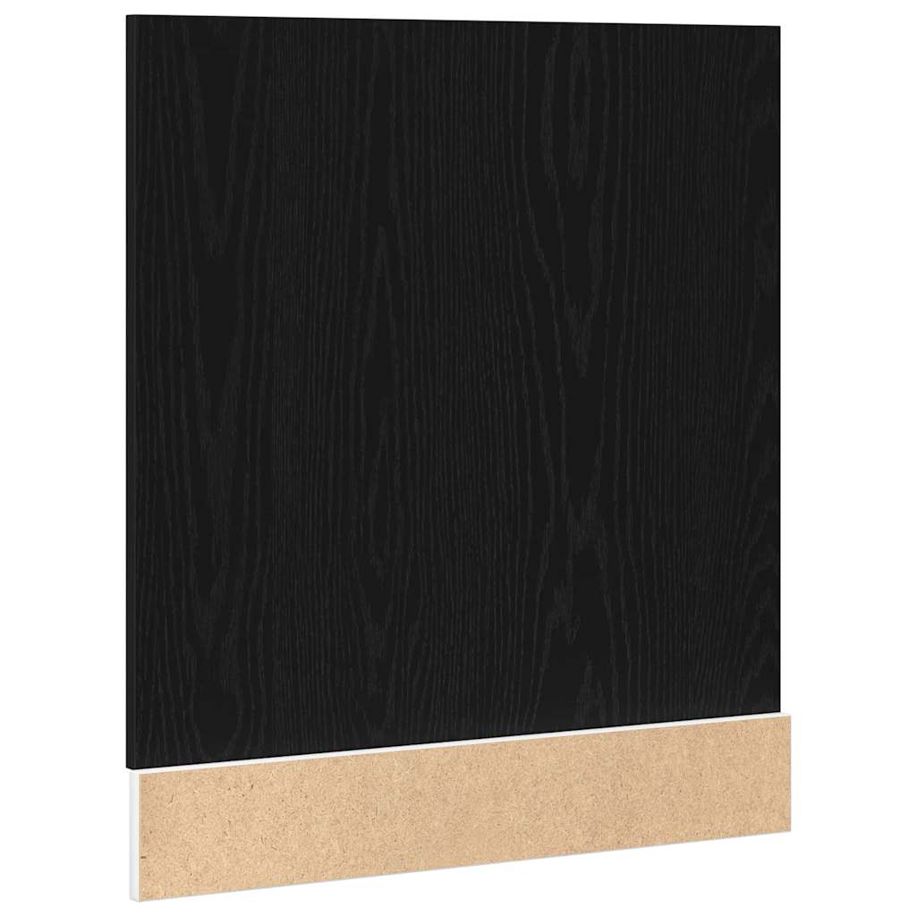 Vaatwasserpaneel Lyon 60x1,5x67 cm bewerkt hout zwart eiken is nu te koop bij PeponiXL, paradijselijk wonen!