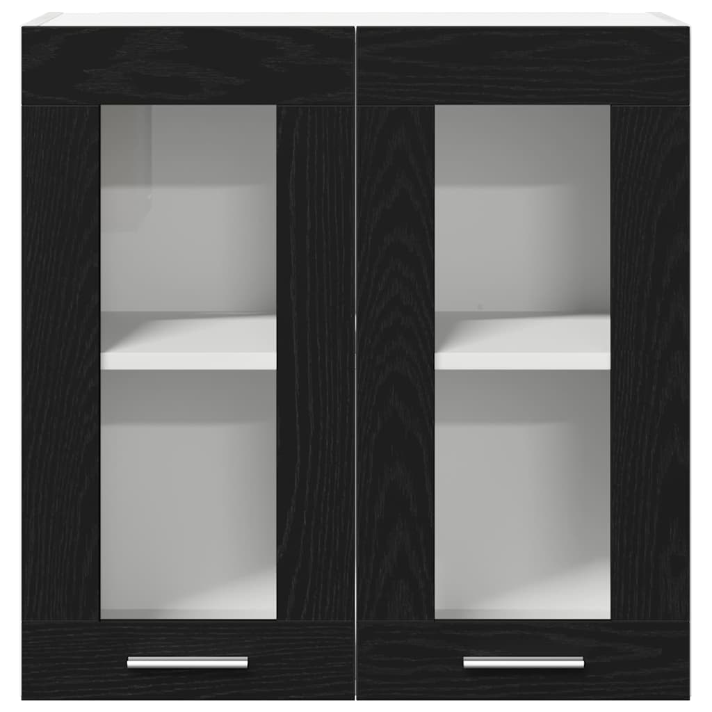 Hangkast met plank Zwart Eiken 60 x 31 x 60 cm Bewerkt hout is nu te koop bij PeponiXL, paradijselijk wonen!