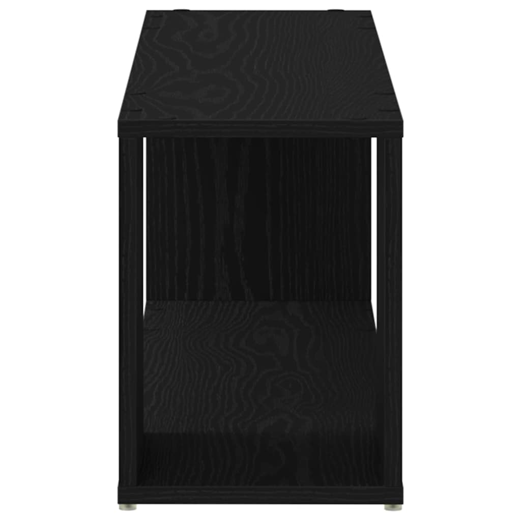 Tv-meubelset Wandgemonteerd Zwart 100 x 24 x 63 cm Bewerkt hout is nu te koop bij PeponiXL, paradijselijk wonen!