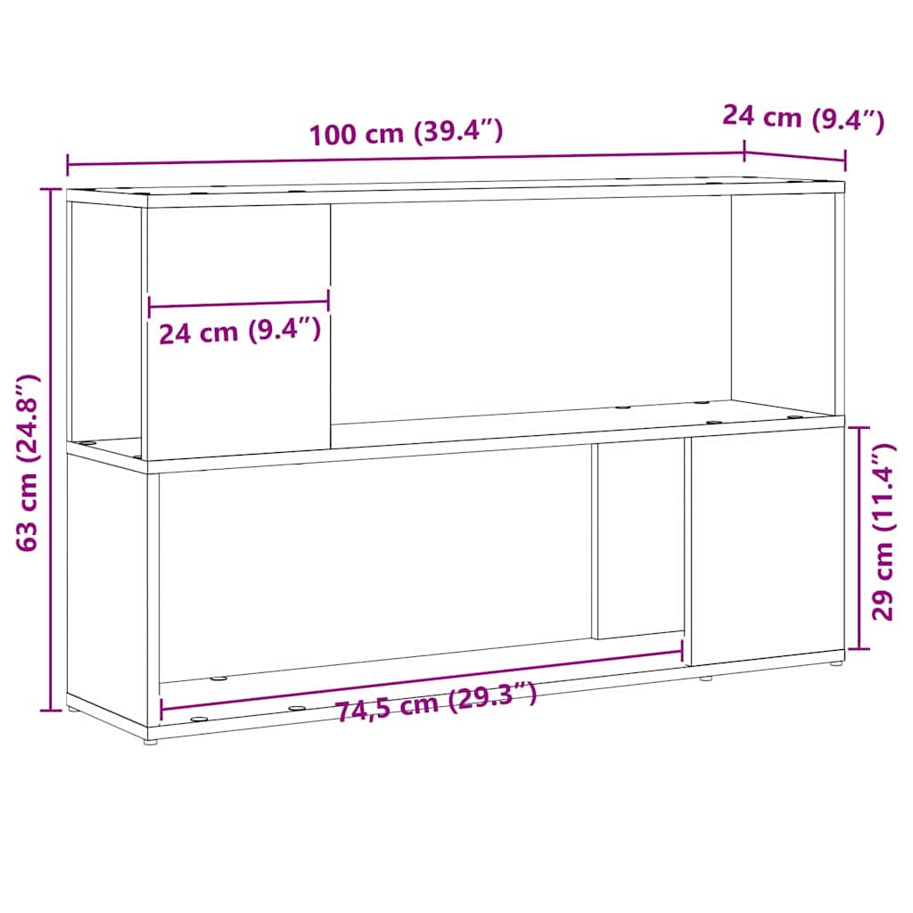 Tv-meubelset Wandgemonteerd Zwart 100 x 24 x 63 cm Bewerkt hout is nu te koop bij PeponiXL, paradijselijk wonen!