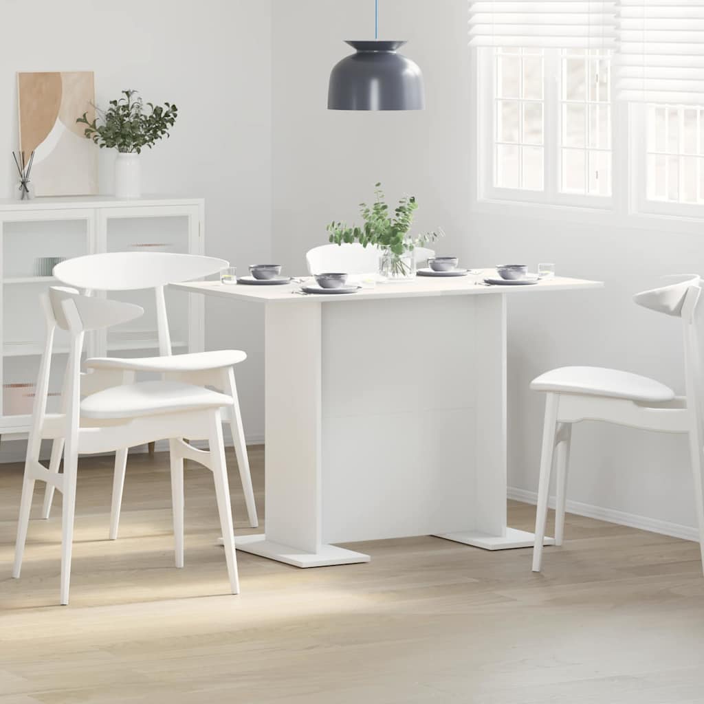 Eettafel Wit 110 x 60 x 75 cm Bewerkt hout is nu te koop bij PeponiXL, paradijselijk wonen!