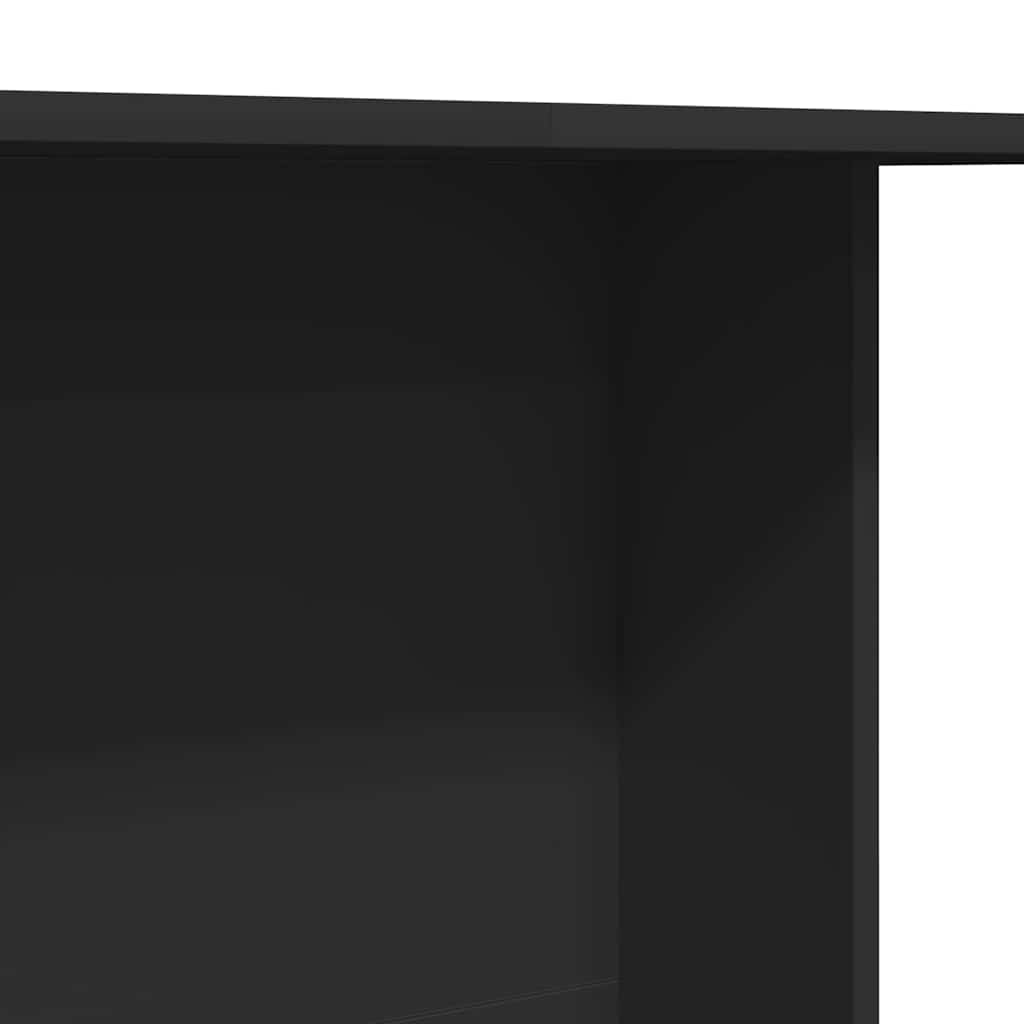 Eettafel Zwart 110 x 60 x 75 cm Bewerkt hout is nu te koop bij PeponiXL, paradijselijk wonen!