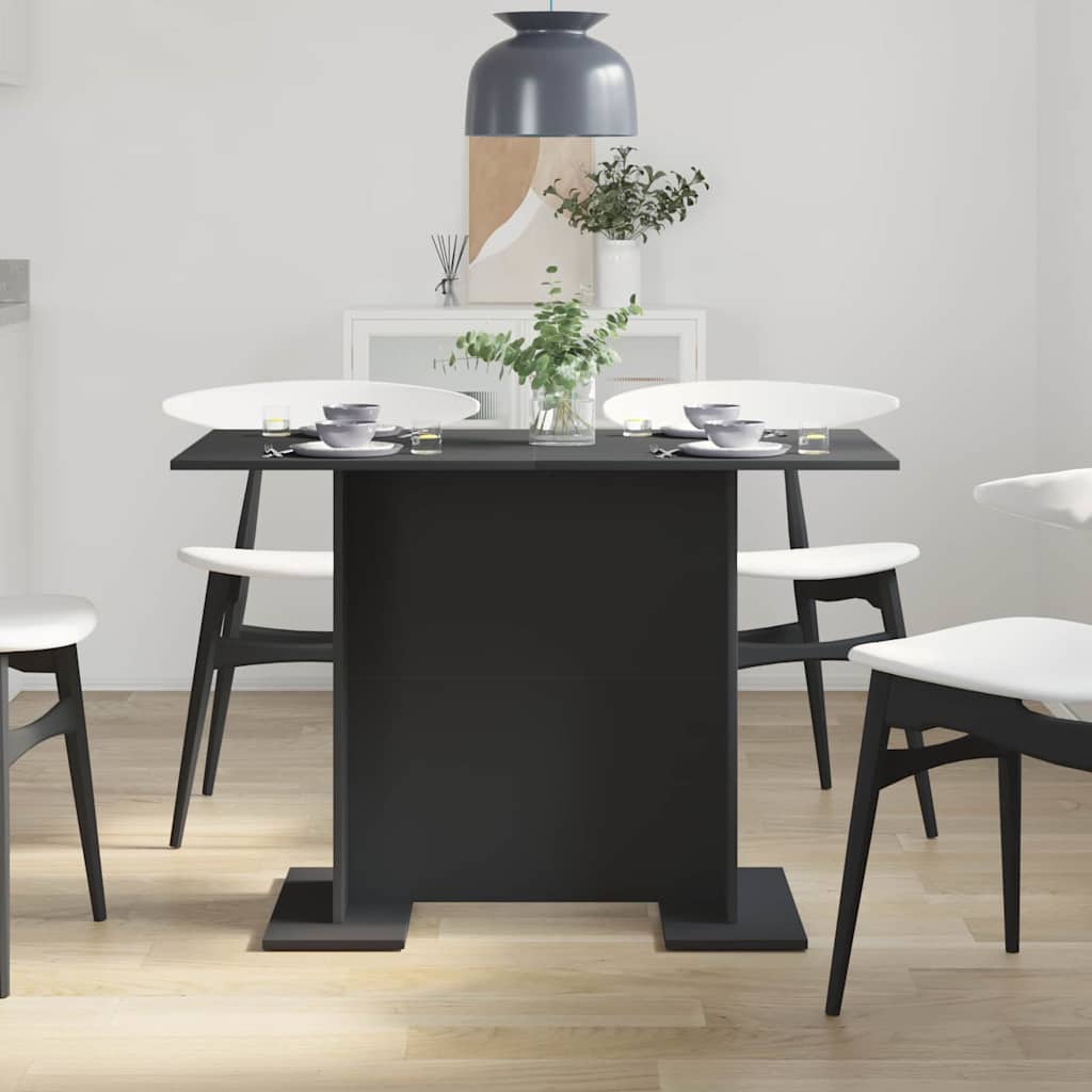 Eettafel Zwart 110 x 60 x 75 cm Bewerkt hout is nu te koop bij PeponiXL, paradijselijk wonen!