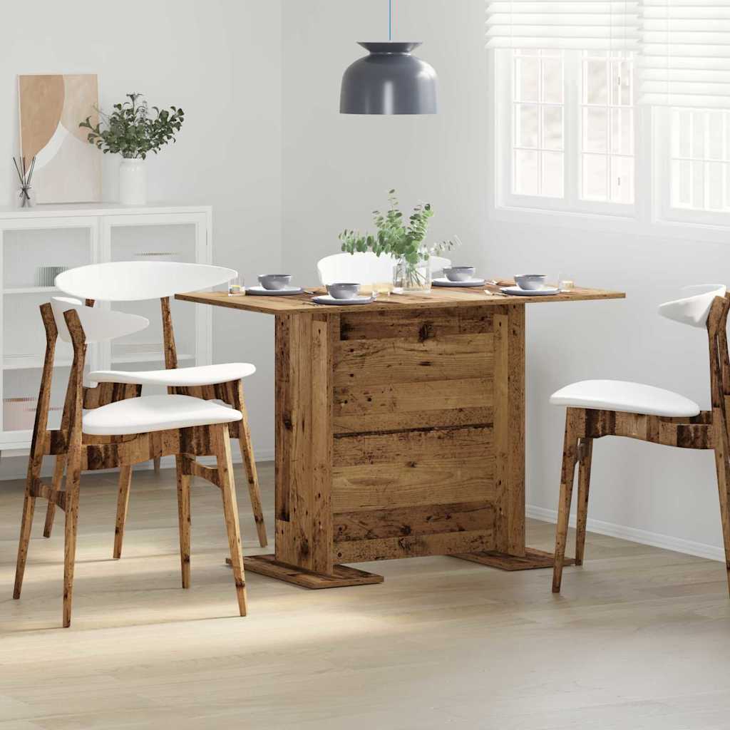 Eettafel Oudhout 110 x 60 x 75 cm Bewerkt hout is nu te koop bij PeponiXL, paradijselijk wonen!