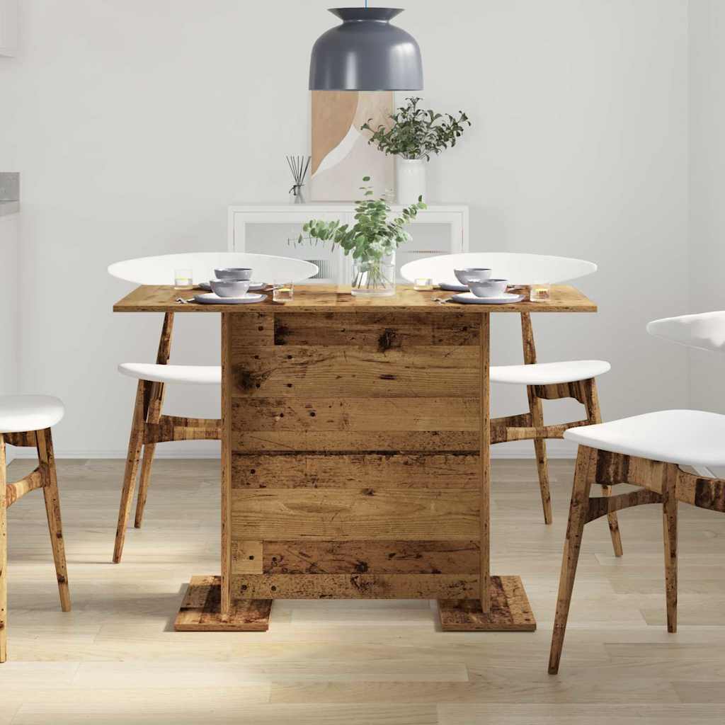 Eettafel Oudhout 110 x 60 x 75 cm Bewerkt hout is nu te koop bij PeponiXL, paradijselijk wonen!