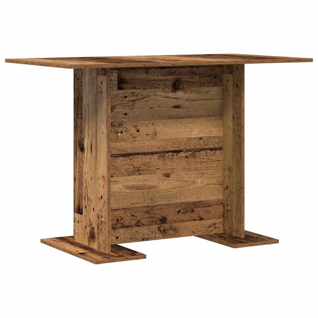 Eettafel Oudhout 110 x 60 x 75 cm Bewerkt hout is nu te koop bij PeponiXL, paradijselijk wonen!