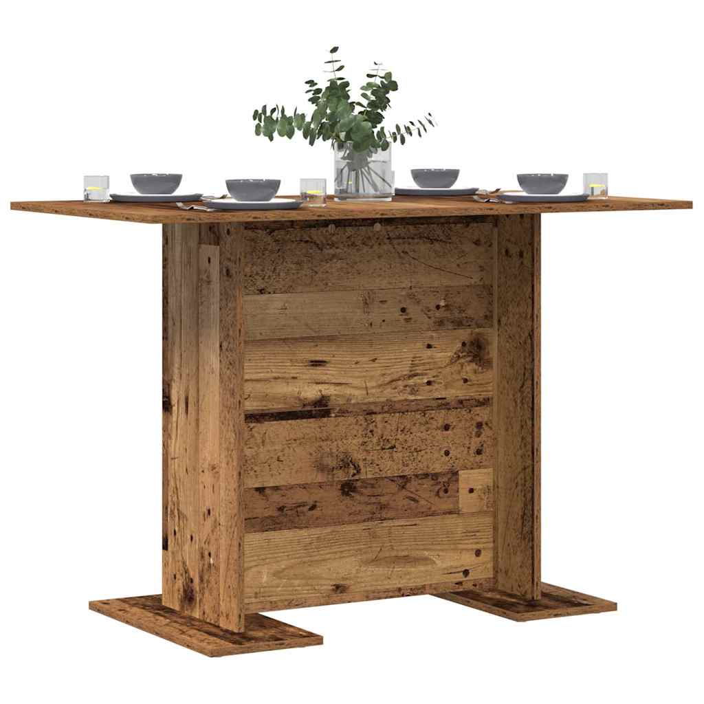 Eettafel Oudhout 110 x 60 x 75 cm Bewerkt hout is nu te koop bij PeponiXL, paradijselijk wonen!