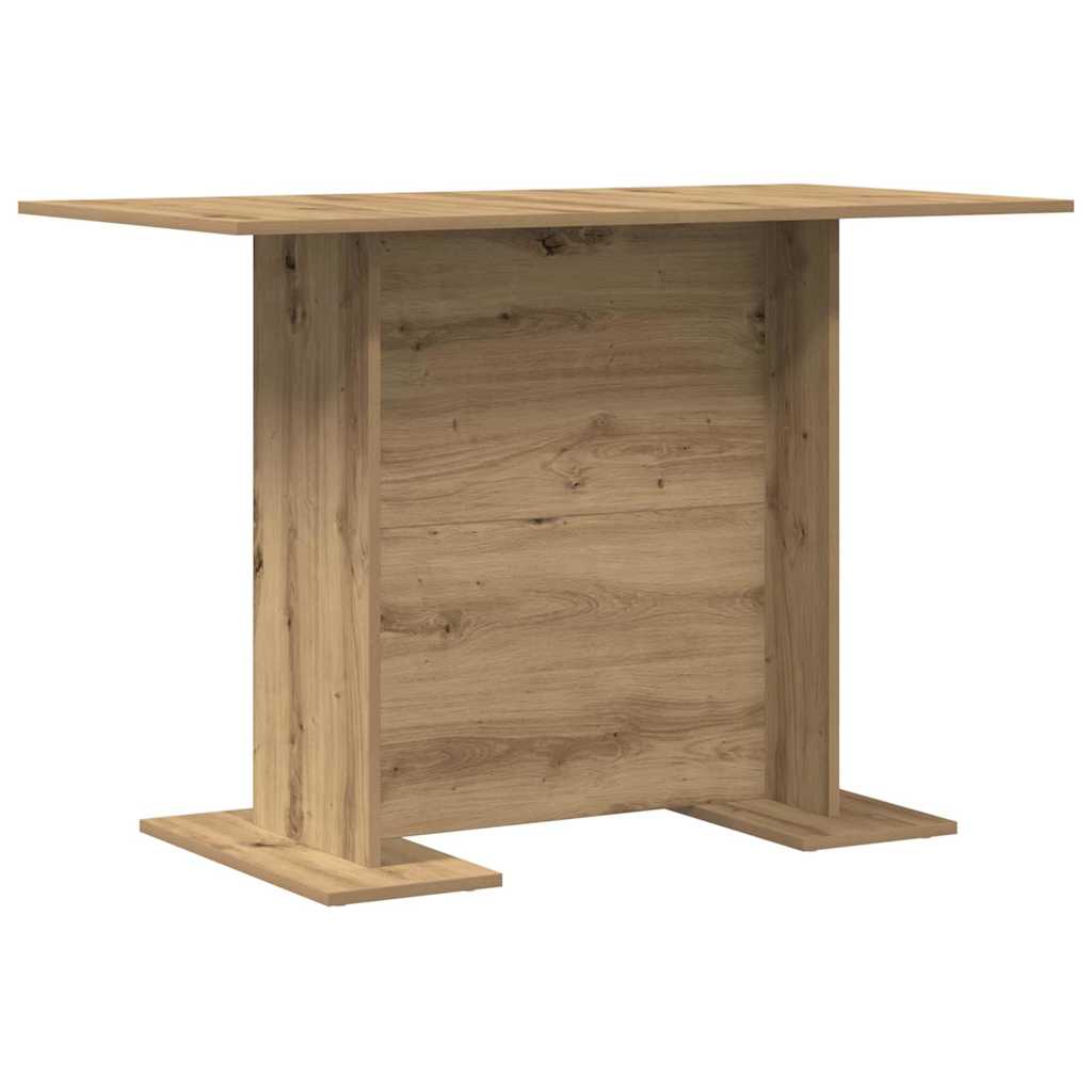 Eettafel artisanaal eikenkleurig 110 x 60 x 75 cm Bewerkt hout is nu te koop bij PeponiXL, paradijselijk wonen!