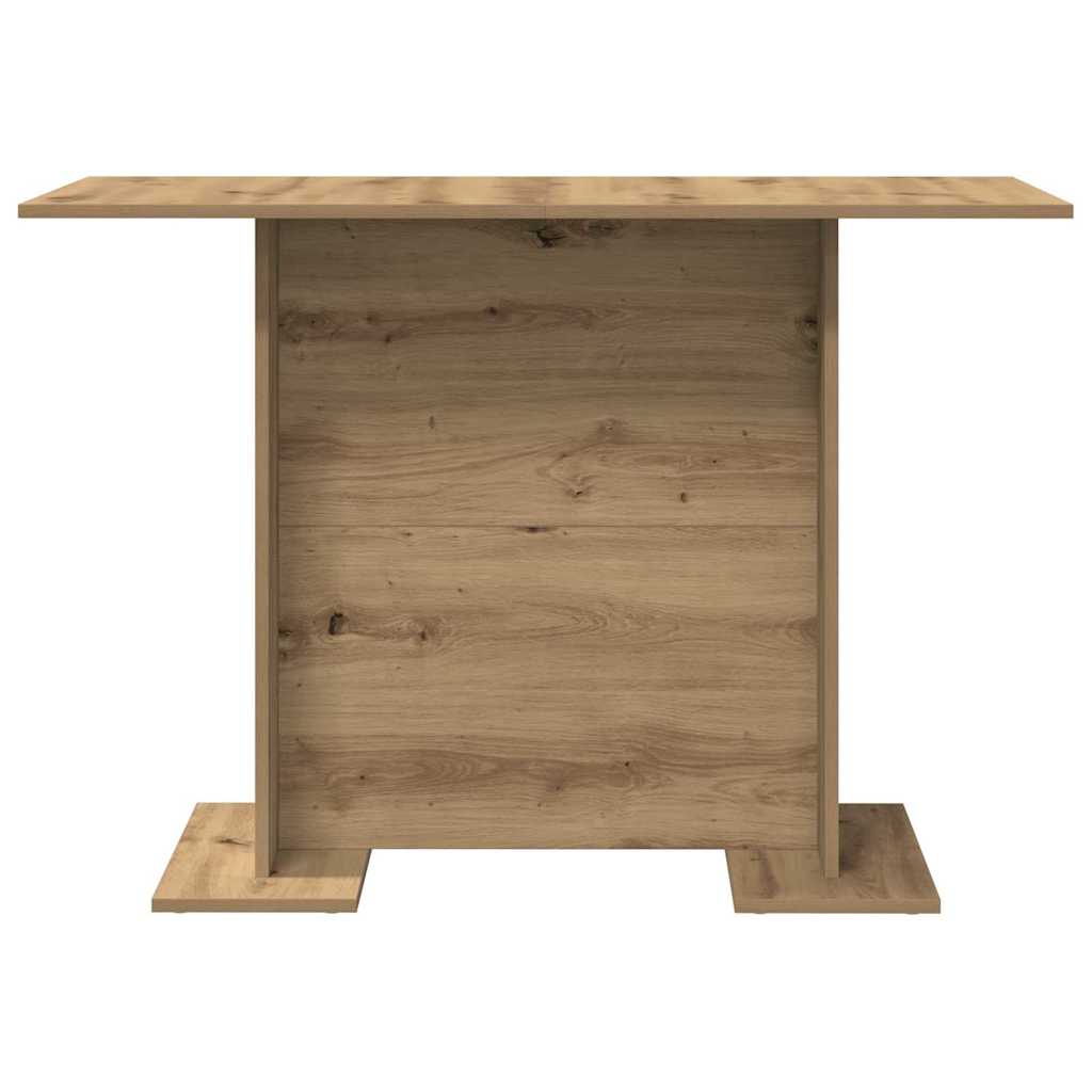 Eettafel artisanaal eikenkleurig 110 x 60 x 75 cm Bewerkt hout is nu te koop bij PeponiXL, paradijselijk wonen!