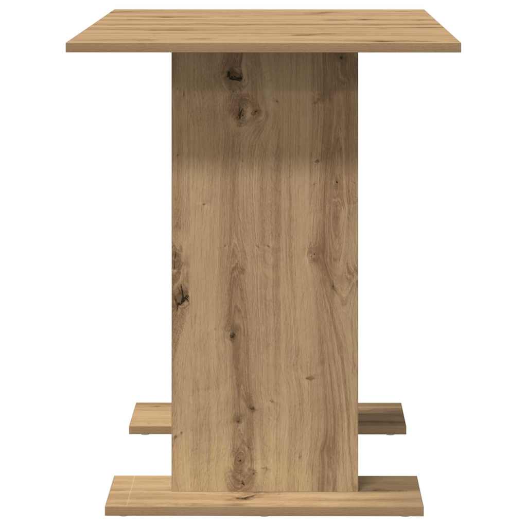 Eettafel artisanaal eikenkleurig 110 x 60 x 75 cm Bewerkt hout is nu te koop bij PeponiXL, paradijselijk wonen!