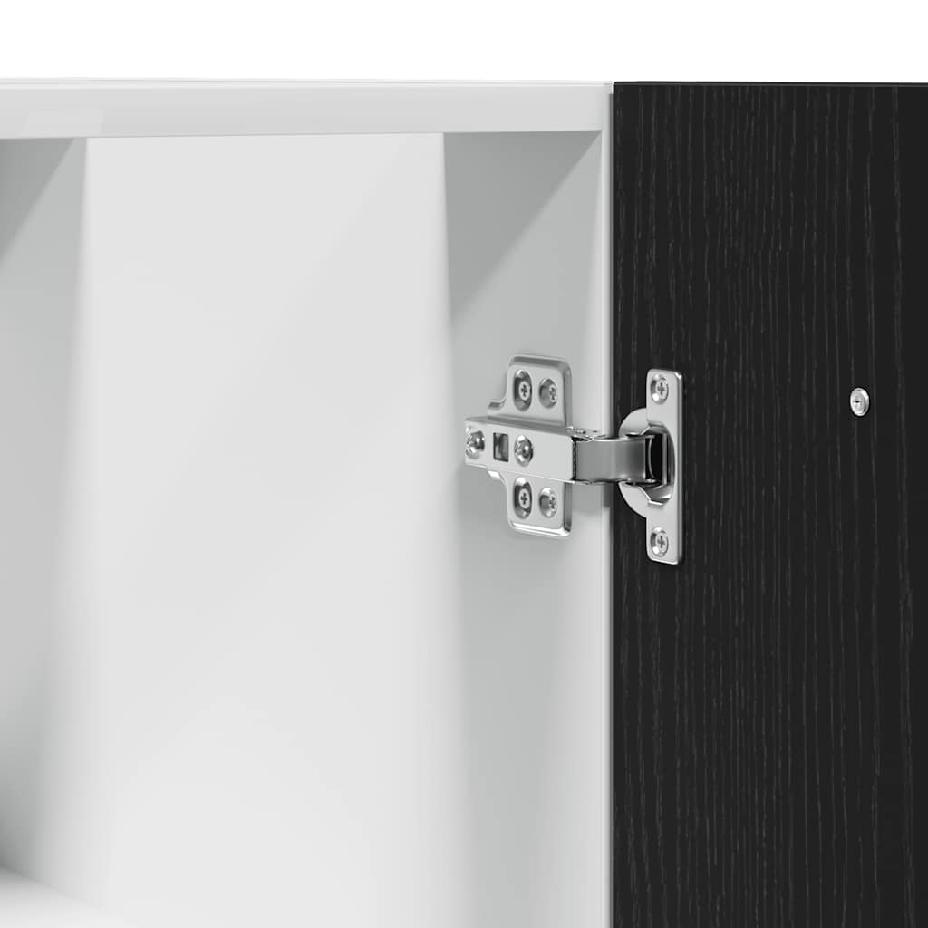 Onderkast zwart eik 60x46x81,5 cm bewerkt hout is nu te koop bij PeponiXL, paradijselijk wonen!