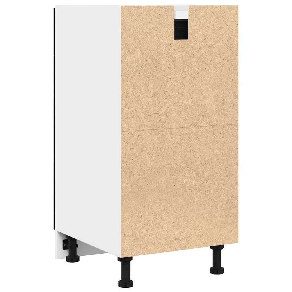 Hangkast met lade Zwart Eiken 40 x 46 x 81,5 cm Bewerkt hout is nu te koop bij PeponiXL, paradijselijk wonen!