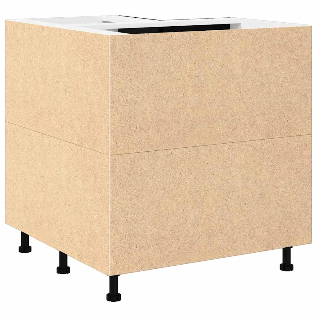 Hangkast Zwart Eiken 75,5 x 75,5 x 80,5 cm Bewerkt hout is nu te koop bij PeponiXL, paradijselijk wonen!