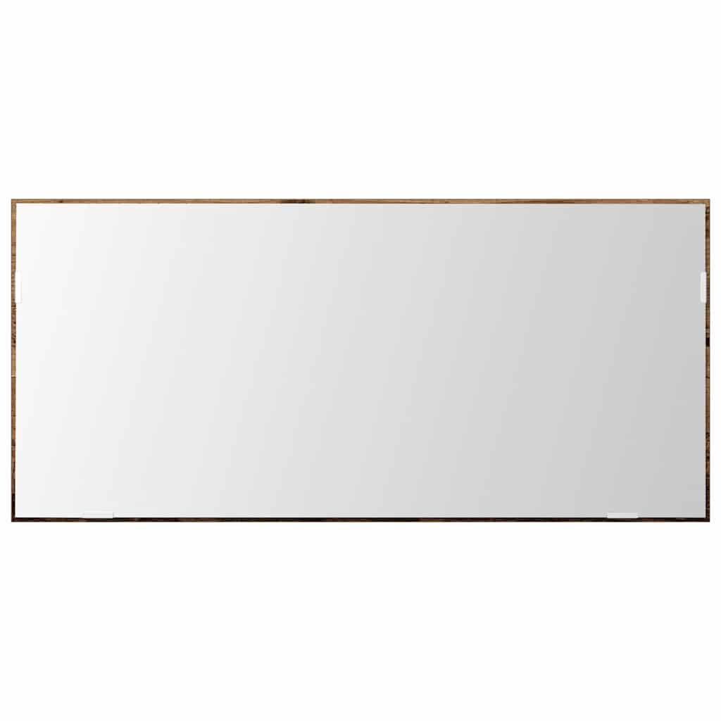 Spiegel met spiegel Oud hout 80 x 37 cm Glas en Engineered Hout is nu te koop bij PeponiXL, paradijselijk wonen!