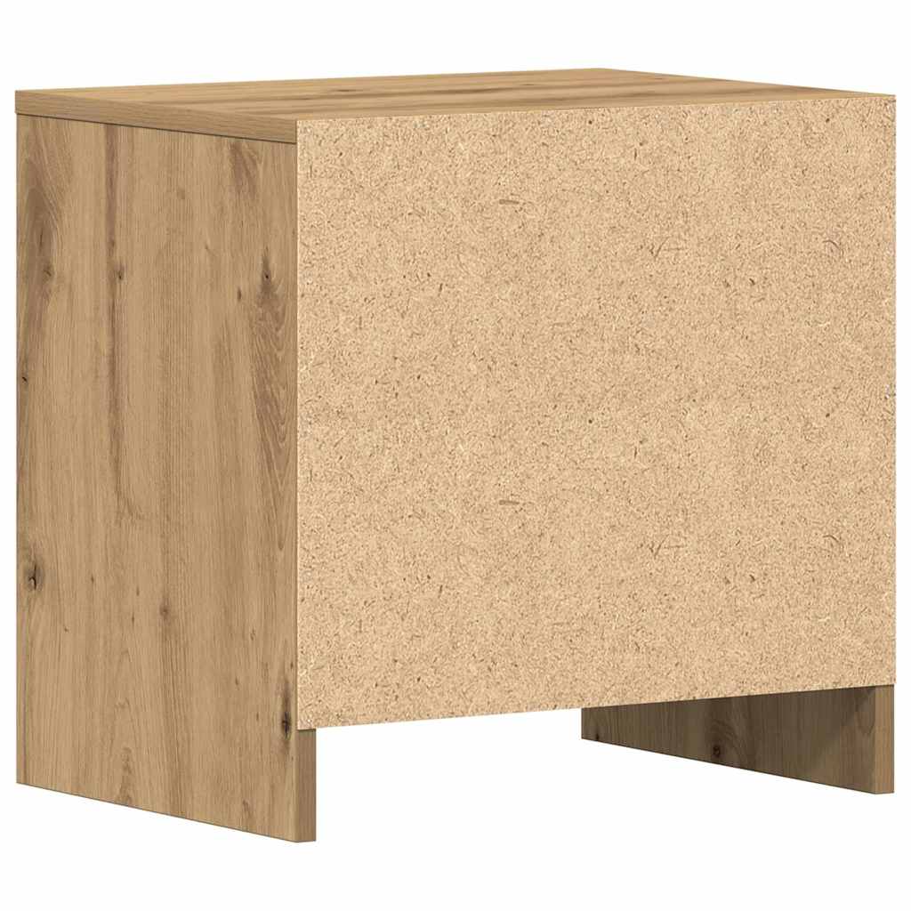 Nachtkastje 2 pcs Artisan Eiken 45 x 34 x 44,5 cm Bewerkt hout is nu te koop bij PeponiXL, paradijselijk wonen!