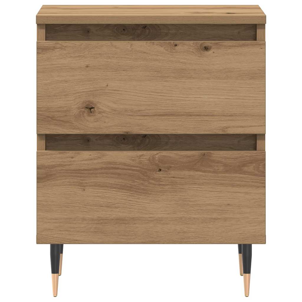 Nachtkastje met lade Artisan Eiken 40 x 35 x 50 cm Bewerkt hout is nu te koop bij PeponiXL, paradijselijk wonen!