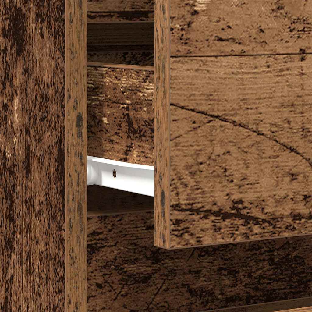 Nachtkastje 2 pcs Oud hout 40 x 35 x 50 cm Bewerkt hout is nu te koop bij PeponiXL, paradijselijk wonen!