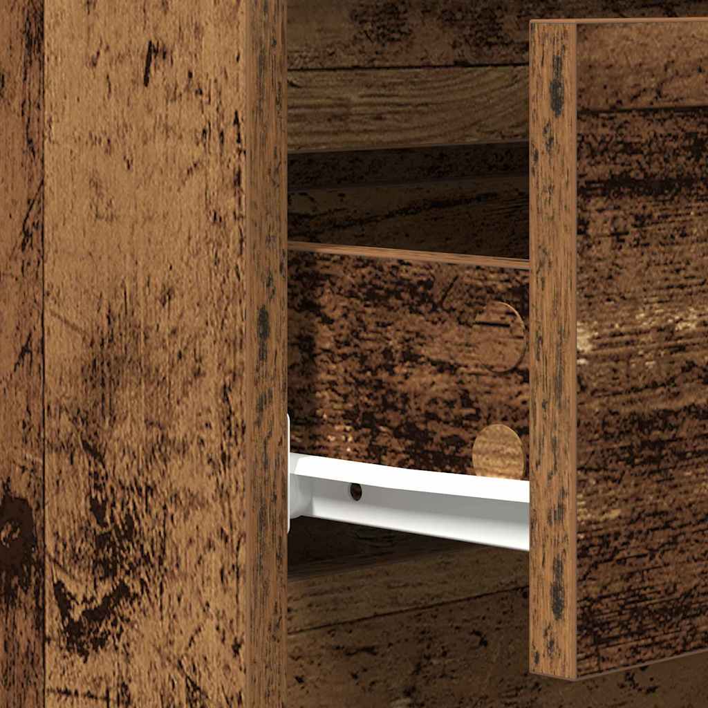 Dressoir met lade Oudhout 60 x 35 x 70 cm Bewerkt hout is nu te koop bij PeponiXL, paradijselijk wonen!