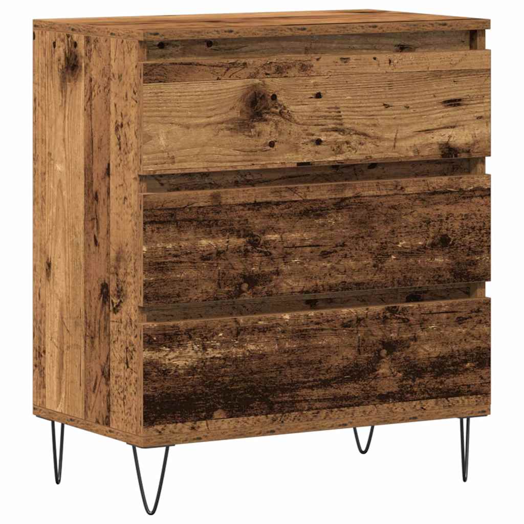 Dressoir met lade Oudhout 60 x 35 x 70 cm Bewerkt hout is nu te koop bij PeponiXL, paradijselijk wonen!