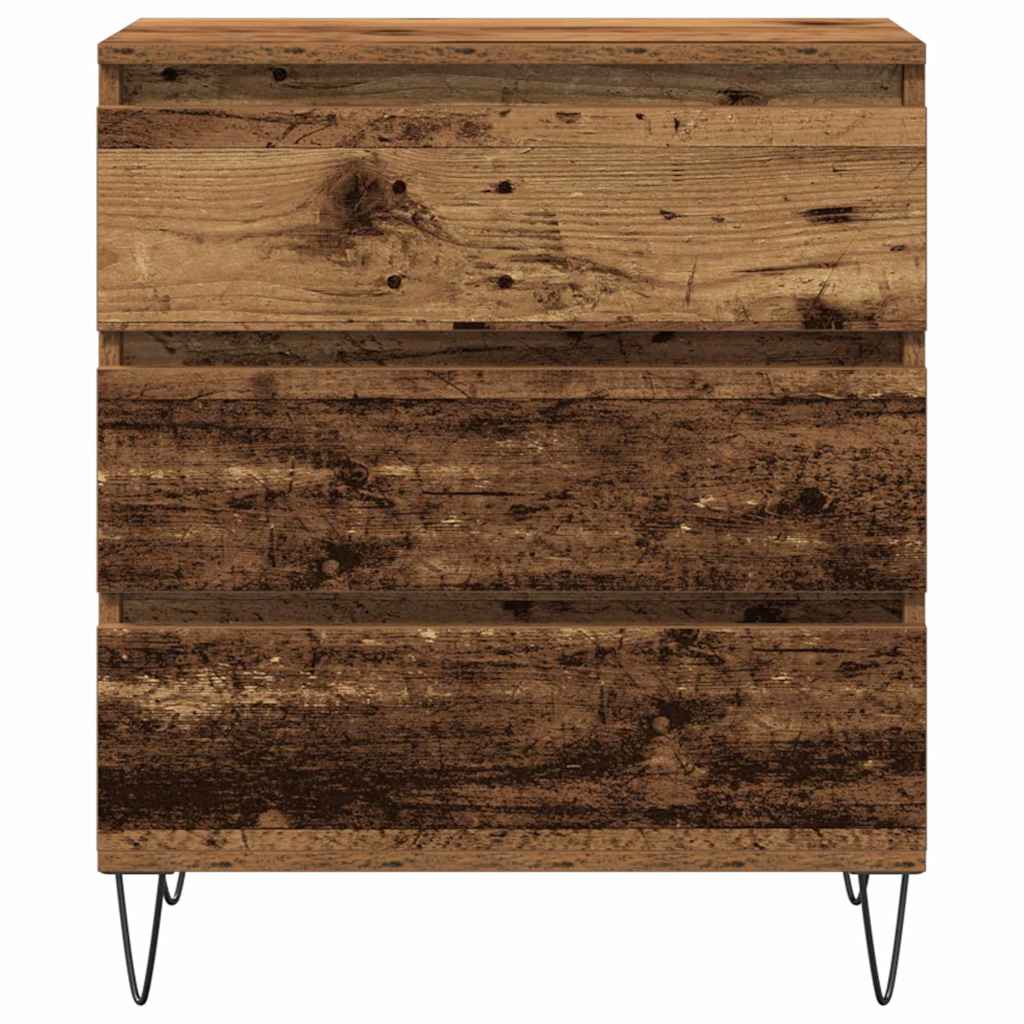 Dressoir met lade Oudhout 60 x 35 x 70 cm Bewerkt hout is nu te koop bij PeponiXL, paradijselijk wonen!