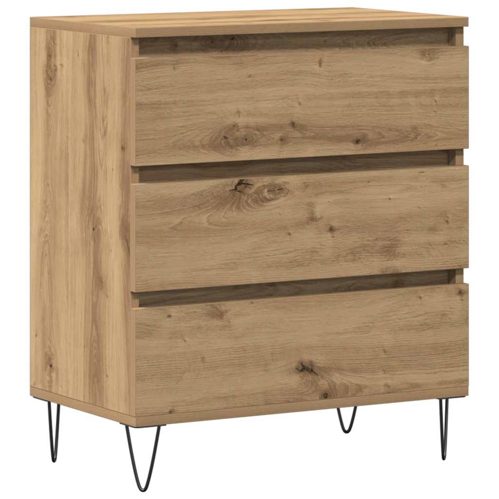 Dressoir met lade Artisan Eiken 60 x 35 x 70 cm Bewerkt hout is nu te koop bij PeponiXL, paradijselijk wonen!