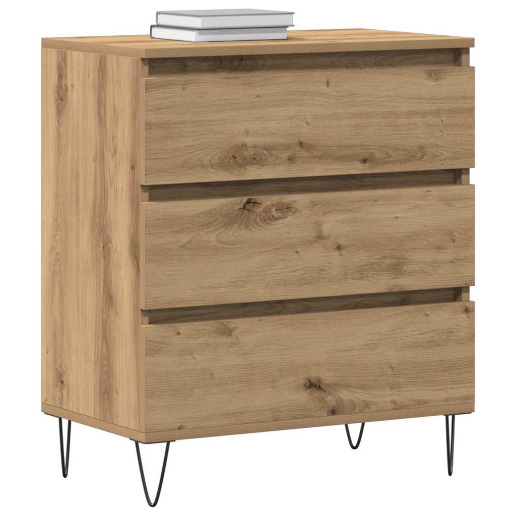 Dressoir met lade Artisan Eiken 60 x 35 x 70 cm Bewerkt hout is nu te koop bij PeponiXL, paradijselijk wonen!
