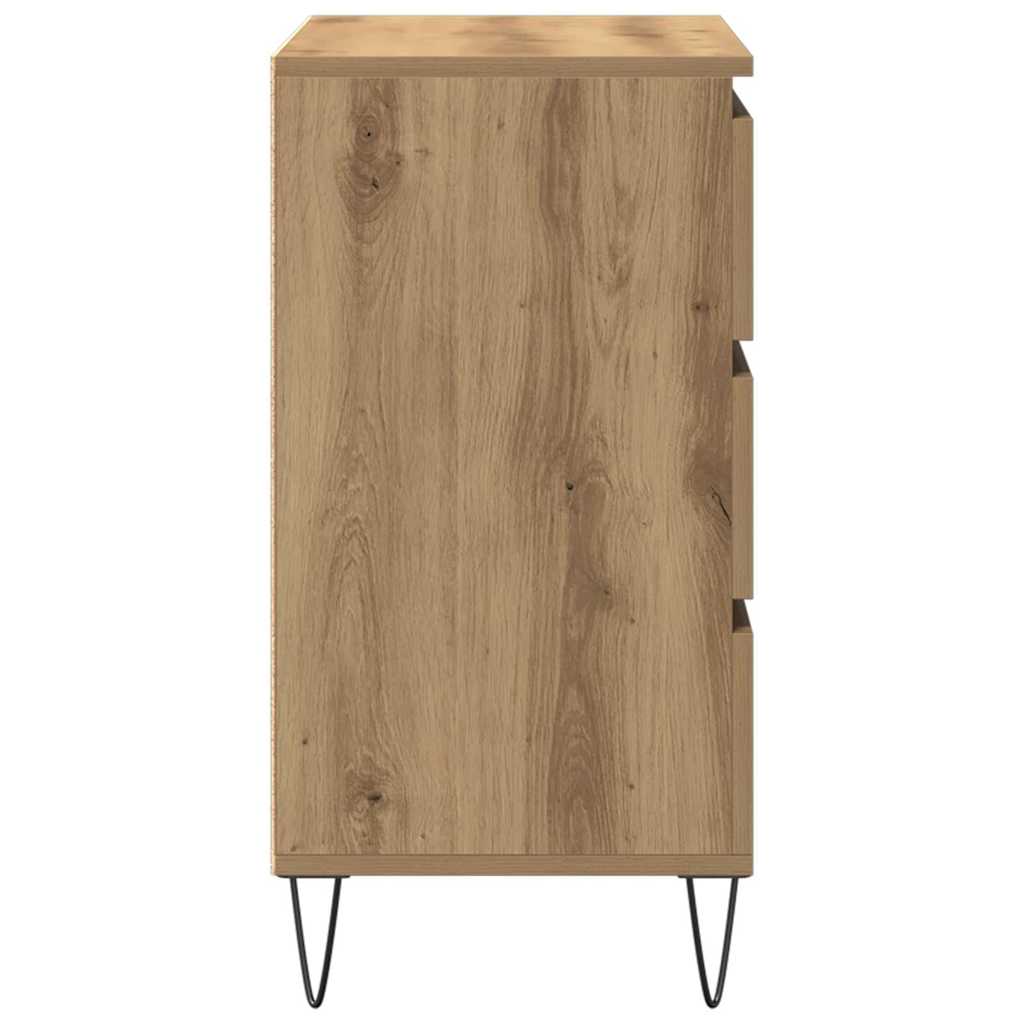 Dressoir met lade Artisan Eiken 60 x 35 x 70 cm Bewerkt hout is nu te koop bij PeponiXL, paradijselijk wonen!