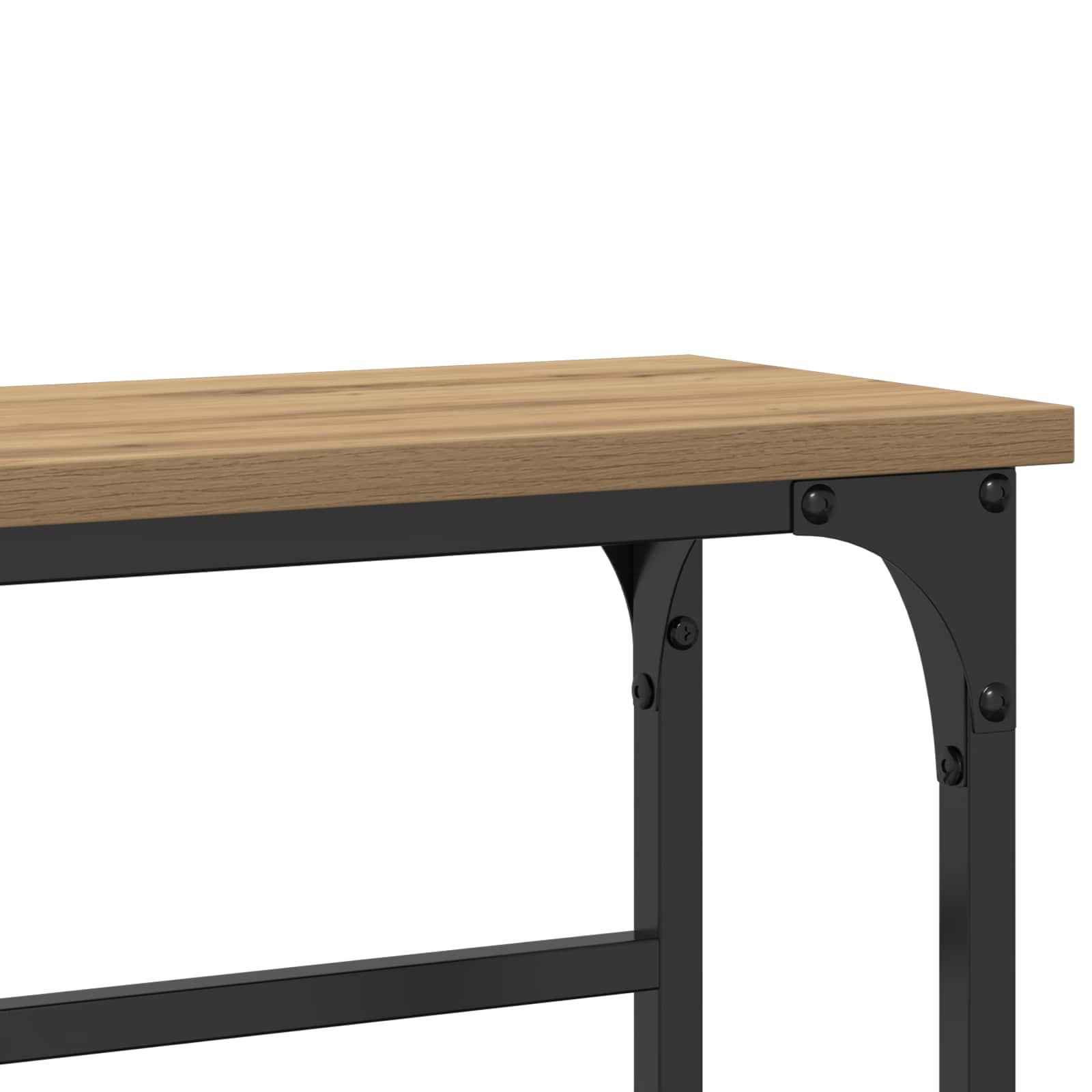 Wandtafel Artisan Eiken 75 x 19,5 x 75 cm Bewerkt hout is nu te koop bij PeponiXL, paradijselijk wonen!