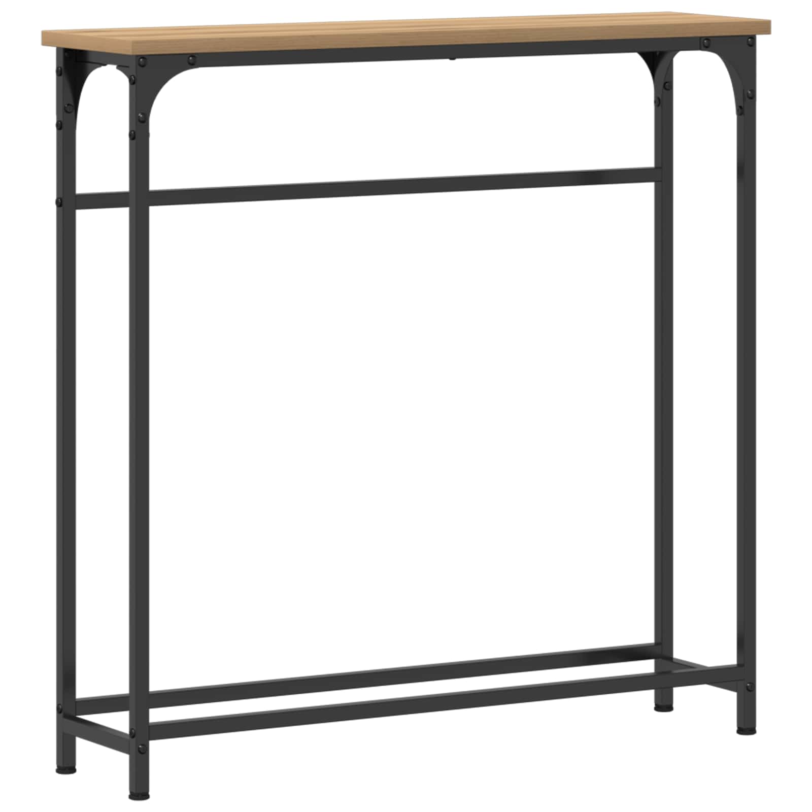 Wandtafel Artisan Eiken 75 x 19,5 x 75 cm Bewerkt hout is nu te koop bij PeponiXL, paradijselijk wonen!