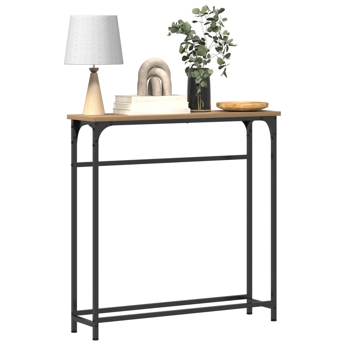 Wandtafel Artisan Eiken 75 x 19,5 x 75 cm Bewerkt hout is nu te koop bij PeponiXL, paradijselijk wonen!