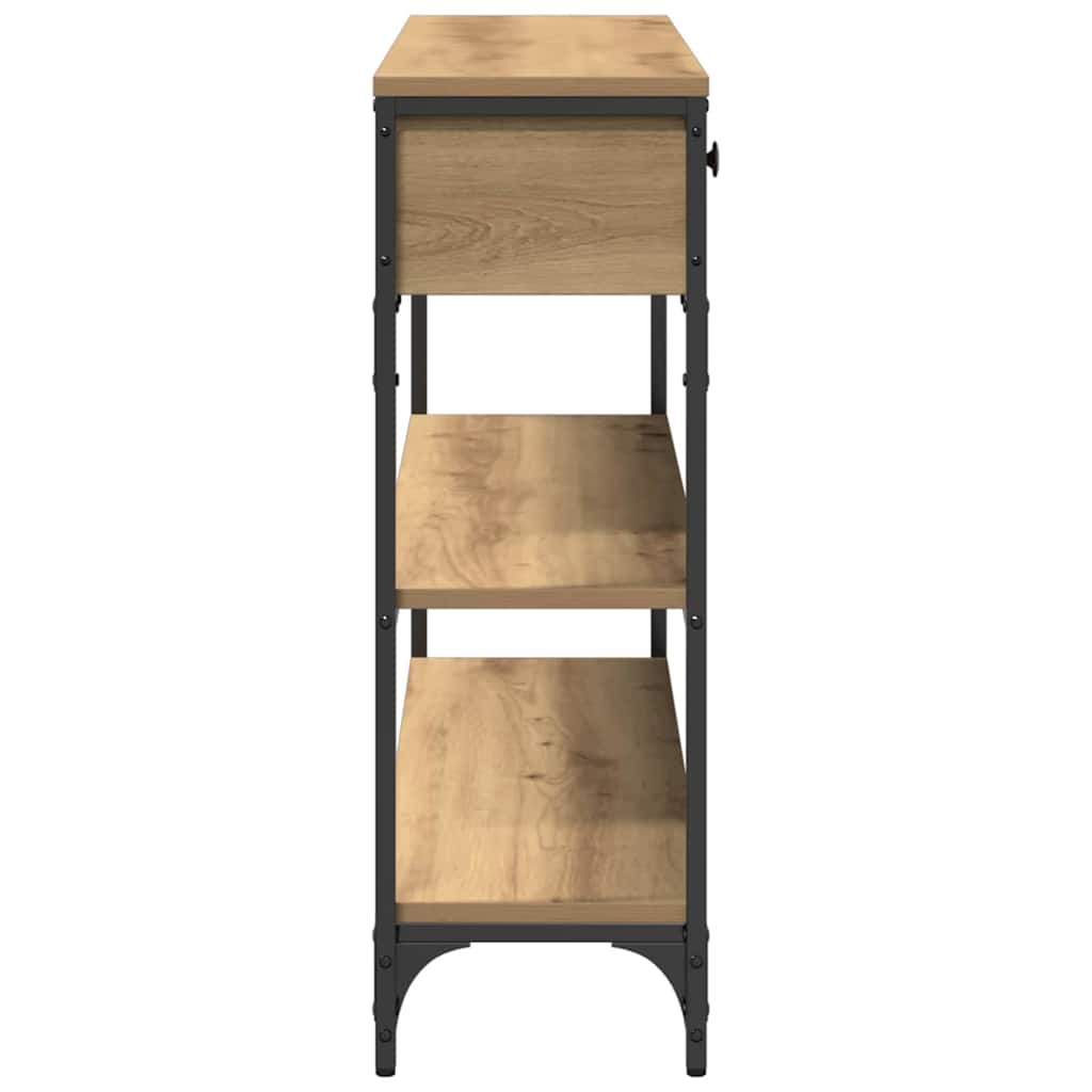 Wandtafel met lade Artisan Eiken 72.5 x 25 x 75 cm Bewerkt hout