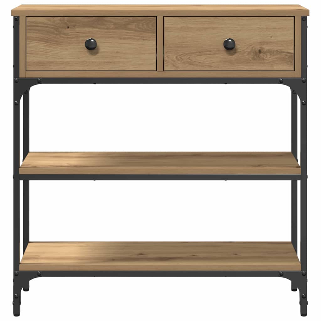 Wandtafel met lade Artisan Eiken 72.5 x 25 x 75 cm Bewerkt hout is nu te koop bij PeponiXL, paradijselijk wonen!