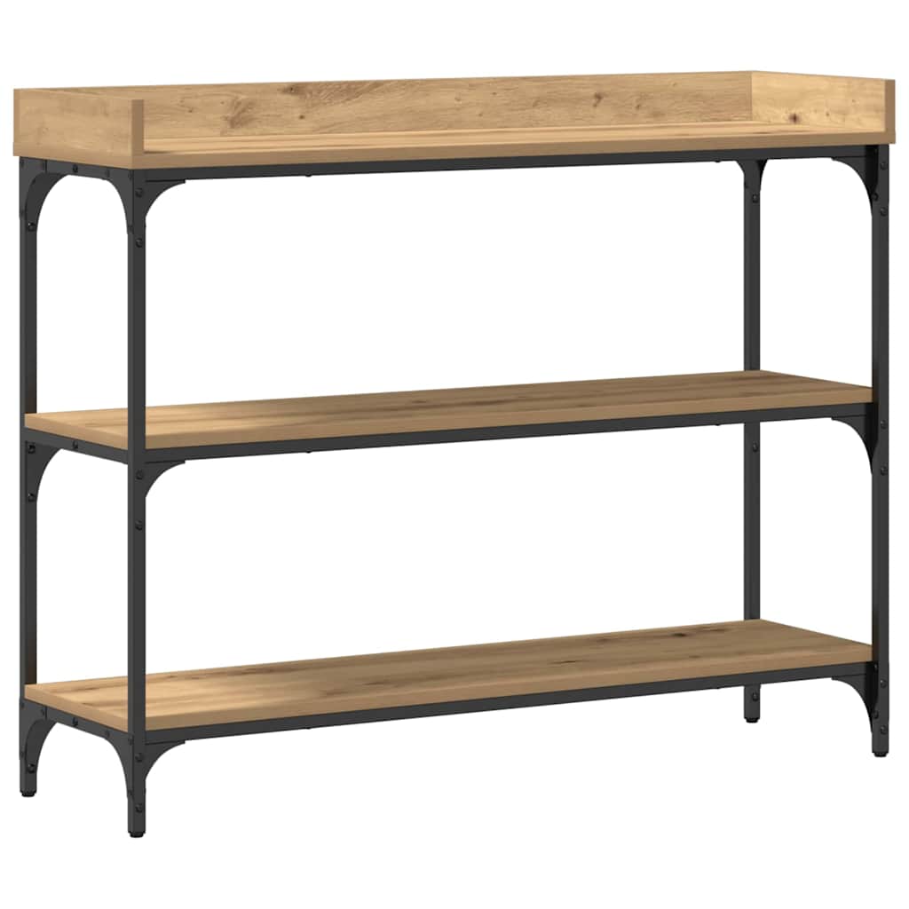 Console Tafel artisanaal eikenkleurig 100 x 30 x 80 cm is nu te koop bij PeponiXL, paradijselijk wonen!