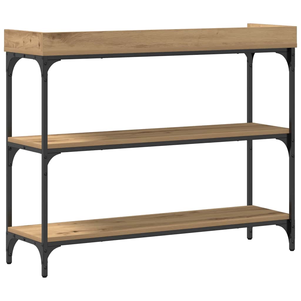 Console Tafel artisanaal eikenkleurig 100 x 30 x 80 cm is nu te koop bij PeponiXL, paradijselijk wonen!