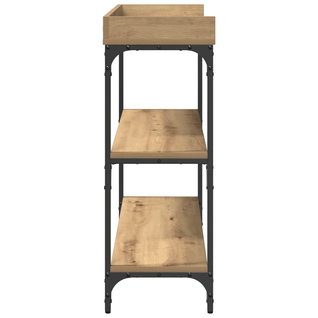 Console Tafel artisanaal eikenkleurig 100 x 30 x 80 cm is nu te koop bij PeponiXL, paradijselijk wonen!