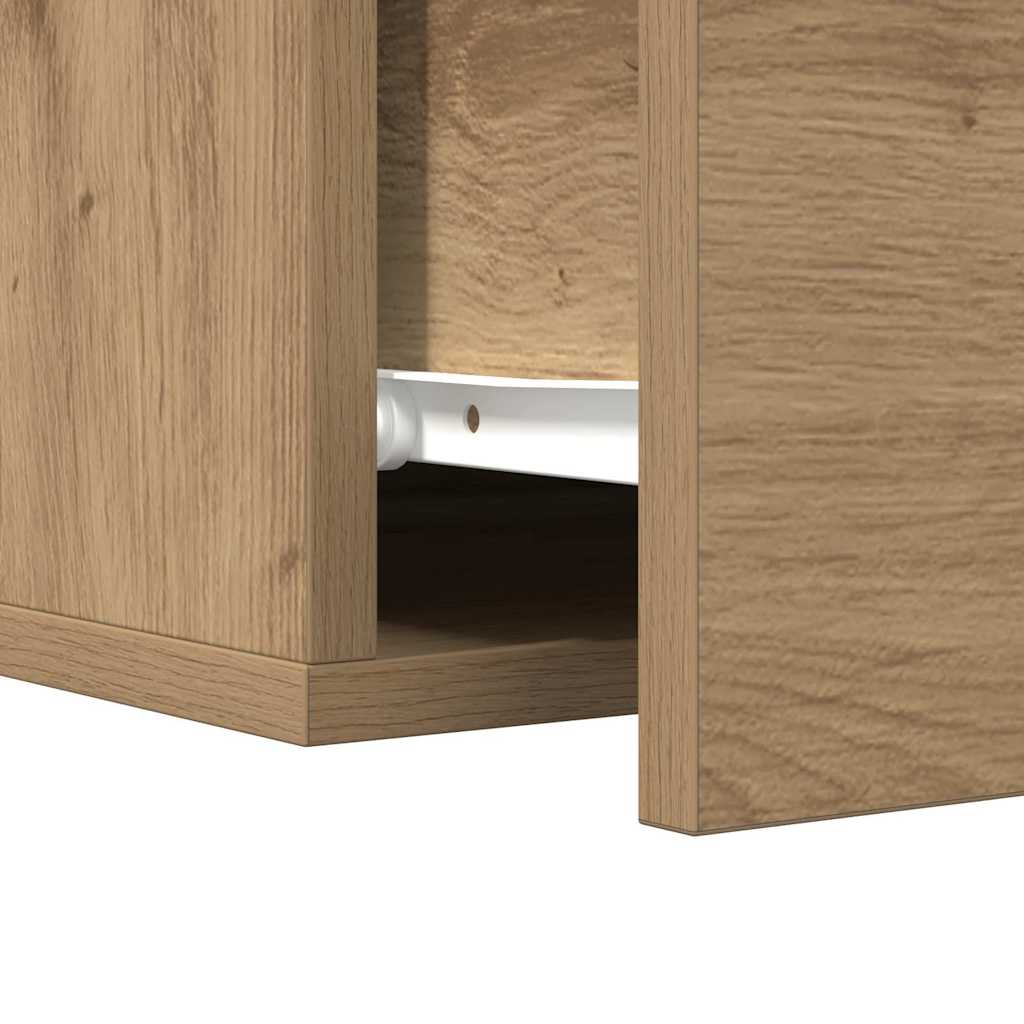 Nachtkastje Artisan Eiken 35 x 35 x 20 cm Bewerkt hout is nu te koop bij PeponiXL, paradijselijk wonen!