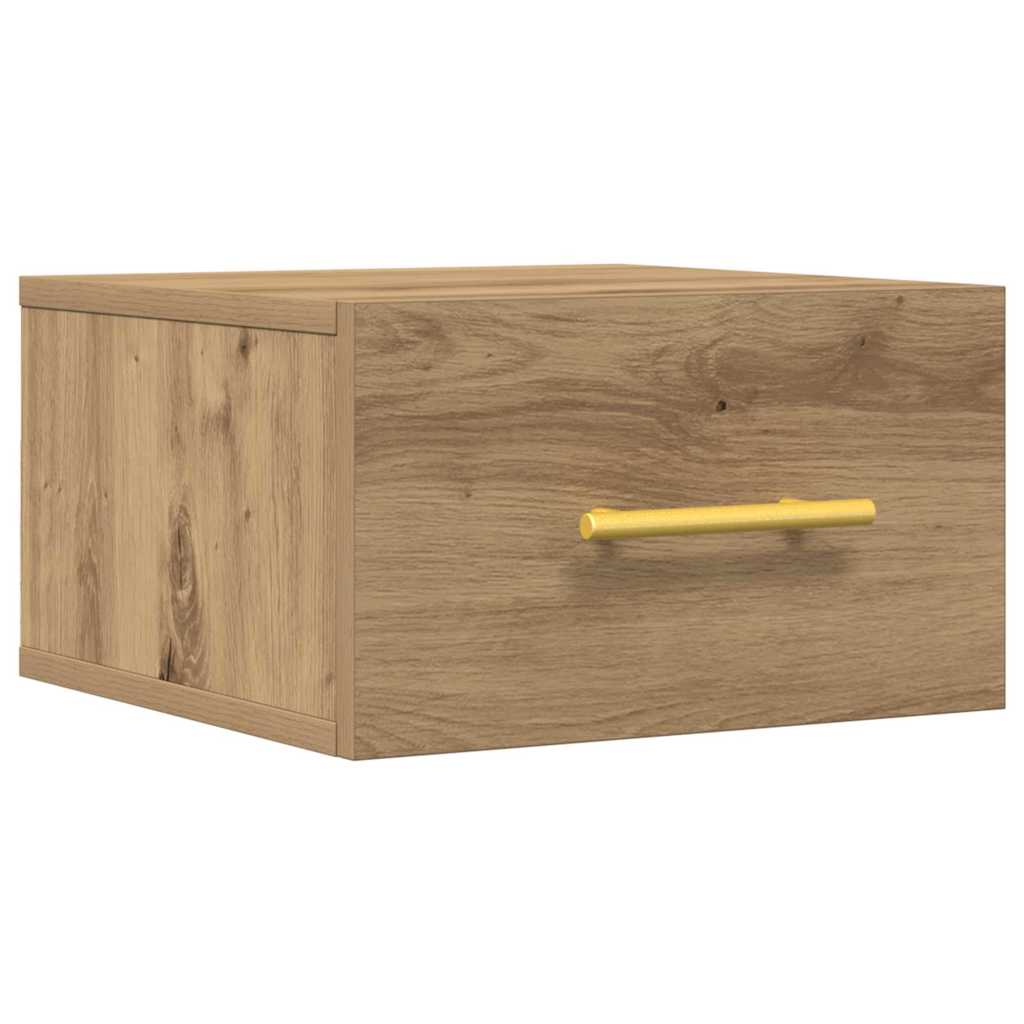 Nachtkastje Artisan Eiken 35 x 35 x 20 cm Bewerkt hout is nu te koop bij PeponiXL, paradijselijk wonen!