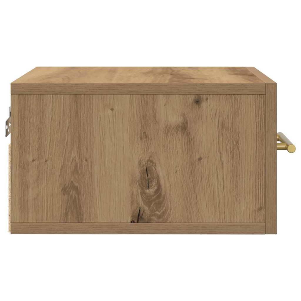 Nachtkastje Artisan Eiken 35 x 35 x 20 cm Bewerkt hout is nu te koop bij PeponiXL, paradijselijk wonen!