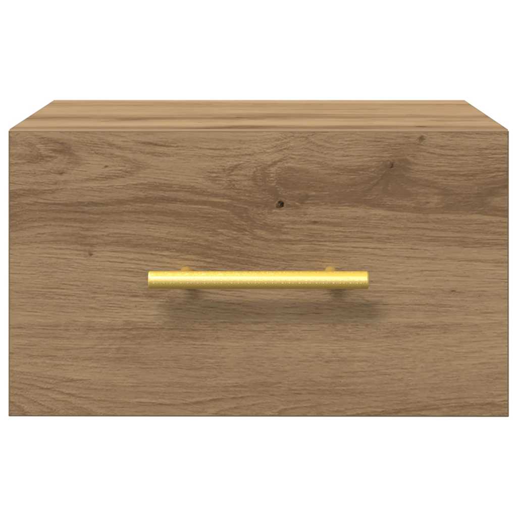 Nachtkastje 2 pcs Artisan Eiken 35 x 35 x 20 cm Bewerkt hout is nu te koop bij PeponiXL, paradijselijk wonen!