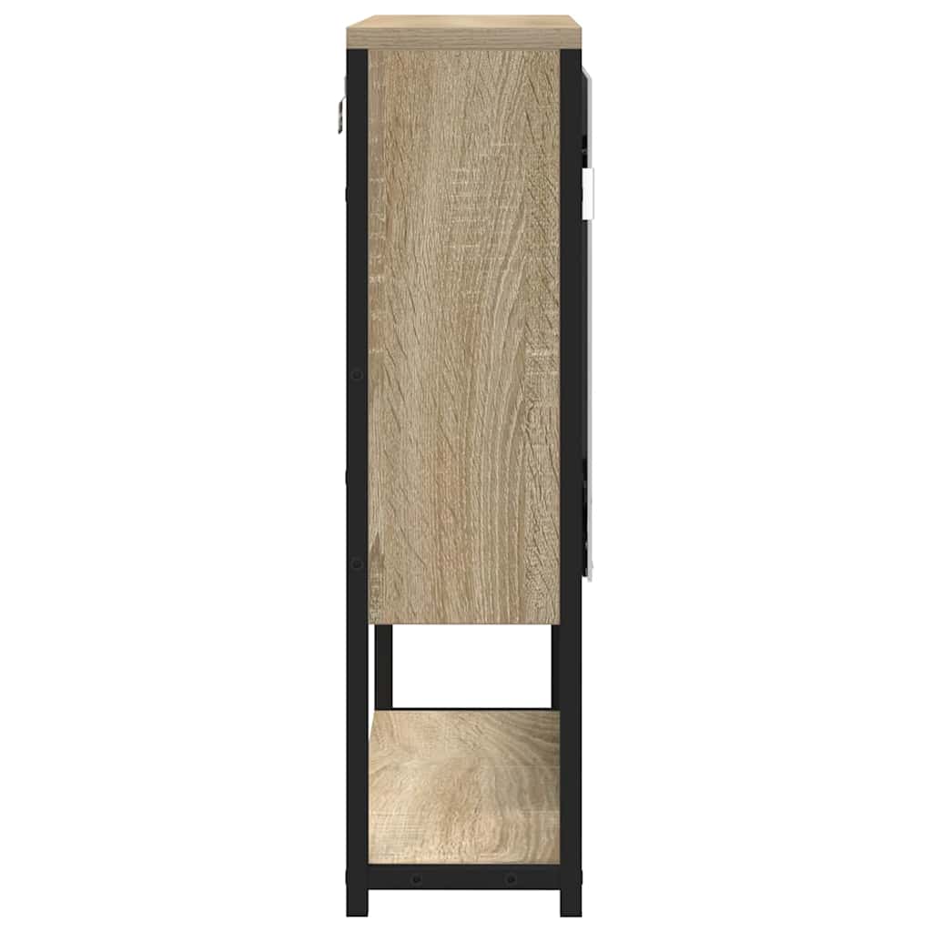 Badkamer Spiegel Beige 60 x 16 x 60 cm Glas en Engineered Hout is nu te koop bij PeponiXL, paradijselijk wonen!