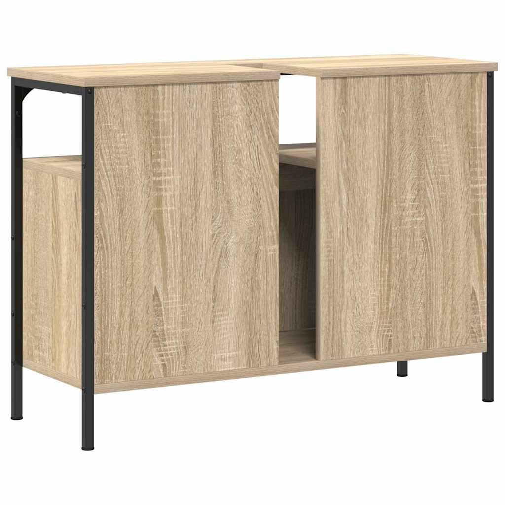 Badkamertenk te kast Bruin 80 x 30 x 60 cm Bewerkt hout is nu te koop bij PeponiXL, paradijselijk wonen!